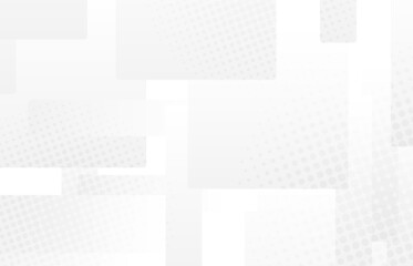 Abstract gradient white and gray square pattern halftone presentation style. Overlapping space design decorative template background. illustration vector