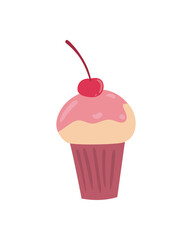 cupcake with cherry