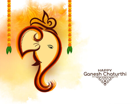Ganesh Chaturthi Hindu Background Stock Vector Image Art Alamy