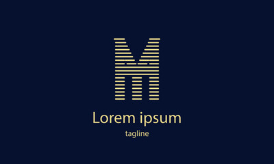 Premium vector alphabet letter simple minimalist logo design template