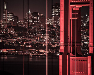 Golden Gate Bridge and skyline