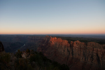 Fototapeta na wymiar sunset over Grand Canyon