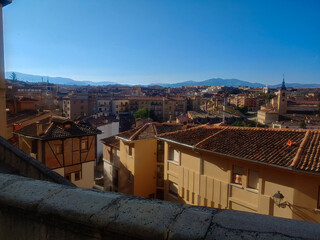 miasto budynki stare segovia zabytkowe © Piotr