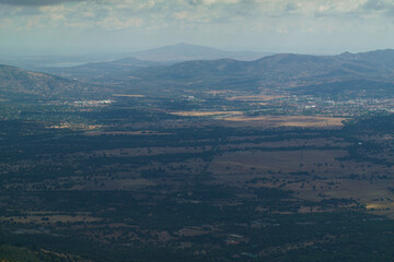 krajobraz góry widok drzewa natura hiszpania