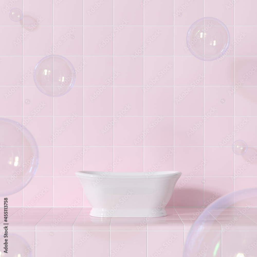 Poster abstract background for product branding. mock up scene with empty space minimal style. 3d render