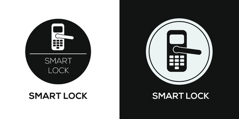 Creative (Smart lock) Icon ,Vector sign.