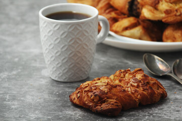 Traditional Swedish fika - a coffee break with pastries