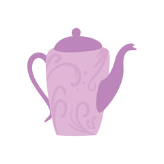 lilac teapot utensil