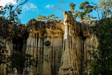 Natural sand pillar