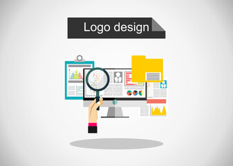 Business analytic graph report . business investment planning.vector illustration