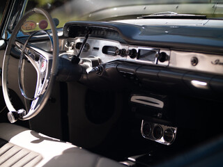 Obraz na płótnie Canvas interior vintage car