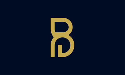 Premium Vector B Logo. Beautiful Logotype design for luxury company branding. Elegant identity design.