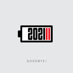 Goodbye 2021. Almost complete emptiness and lack of energy. Difficult end to a difficult 2021. It's time to take stock. Low battery charge. The end of the year or cycle.