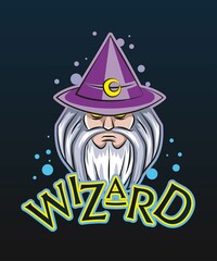 Magic Wizard Logo Design. Cool Logo For Magic Company.