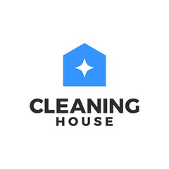 cleaning house logo