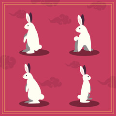 autumn festival rabbits