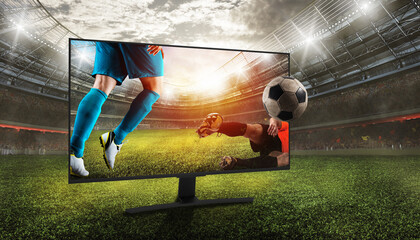 Realistic vision of a soccer game through television broadcasts - Powered by Adobe