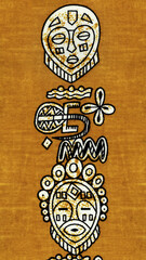 Manufactured African fabric – Seamless pattern, cotton, very high-definition photo 