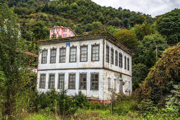 Trabzon Sürmene district, fisherman's shelter and historical mansions