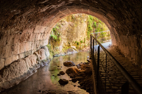 Boveda on the river Cerezuelo in Cazorla, built to build the church of Santa Maria on the river.
