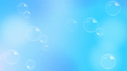 soap bubbles floating in mid air