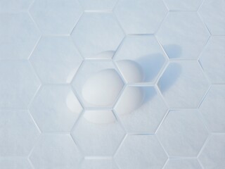 pattern with hexagons