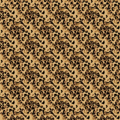 Fashionable Leopard Seamless Pattern. Stylized Spotted Leopard Skin Background for Fashion