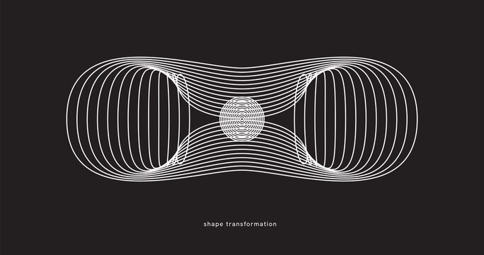 Geometric Vector Shape. Figure isolated on background.