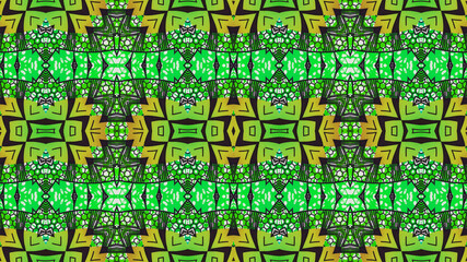 Colorful African fabric – Seamless pattern