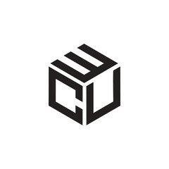 Hexagon logo with the letters WCU design