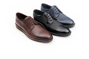 Classic, modern,  leather men's shoes
