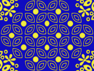 Colorful African fabric – Seamless pattern, cotton, photo