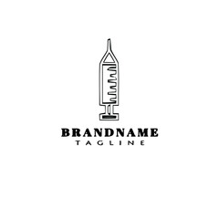 injection logo icon cartoon design template vector illustration