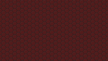 Vector illustration of brown hexagon background. Technology pattern.