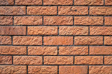 Brick wall in yellow tone. Stone modern brick wall texture pattern background. brick wall texture