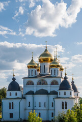 Fototapeta na wymiar Assumption Cathedral in the Dmitrov Kremlin. Dmitrov. Moscow region.