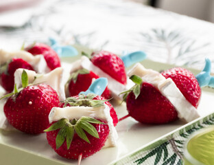 Fresas con brie
