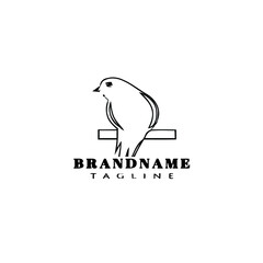Obraz premium bird logo icon template vector illustration