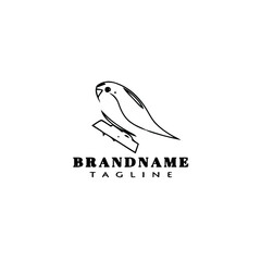 bird logo icon design template vector