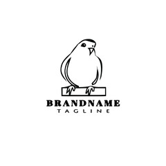 bird logo icon design template illustration