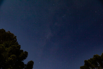 Fototapeta na wymiar Late night sky