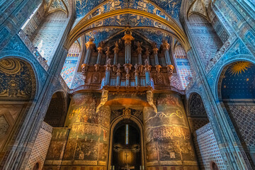 Fototapeta na wymiar Vue de la cathédrale d'Albi, Tarn, France. 