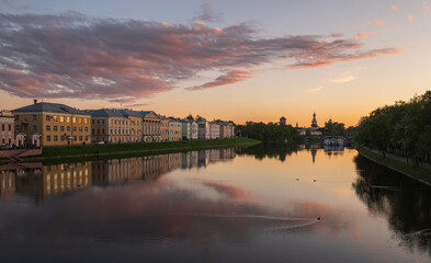 Fototapeta na wymiar The romantic city of Vologda.