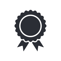 Award icon. Badge medal symbol. Certificate pictogram. Approve sign. Vector illustration isolated on white