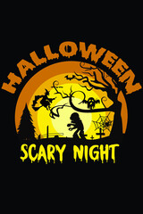Halloween t shirt typography vector tshirt design