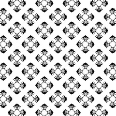 Vector geometric pattern with black triangles and diamonds on white background