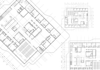 Write a blueprint hospital architecture for building.