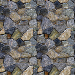 Granite stone wall. Seamless background