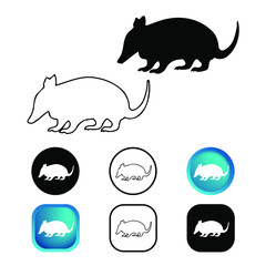 Abstract Ant Eater Icon Set