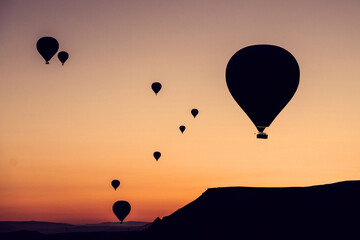 Hot Air Ballons at Goreme Love Valley at Cappadocia